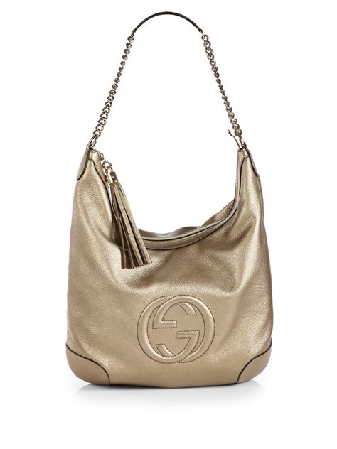 metallic gold gucci bag|gucci gold handbags.